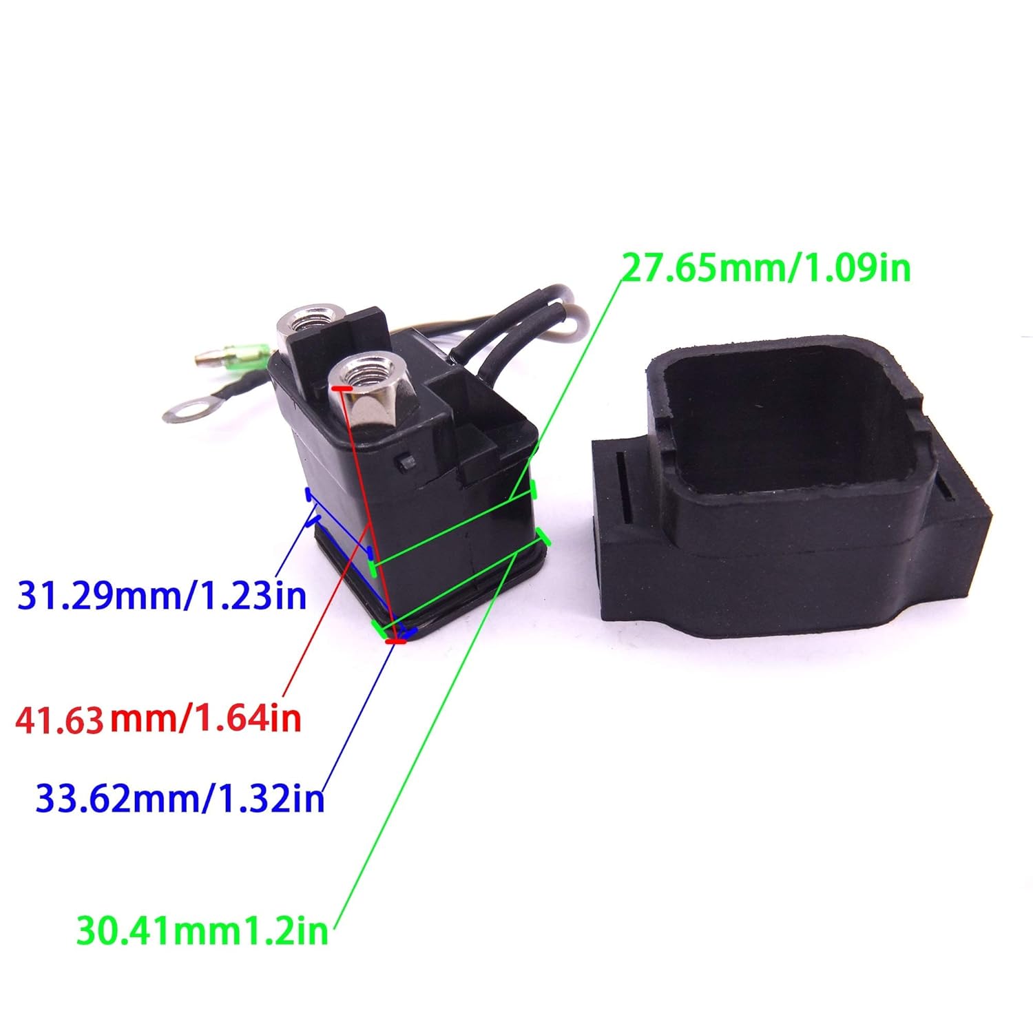 Boat Motor 3H8-76040-0 3H8760400 3H8760400M Starter Solenoid/Relay Assy for Tohatsu & for Nissan Outboard Engine 8HP 9.8HP 15HP 18HP 25HP 30HP 40HP