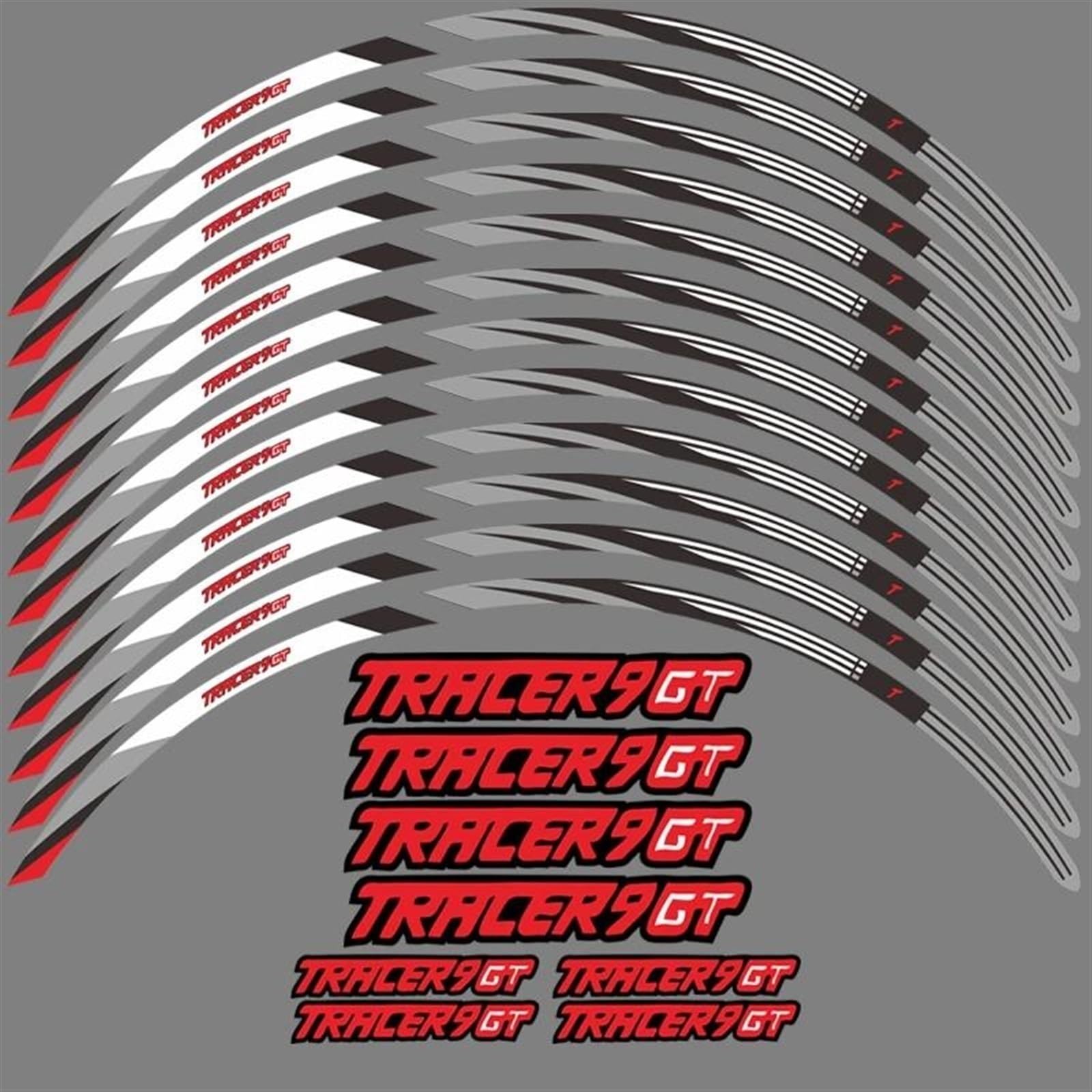 Motorcycle Wheel Stickers Reflective Decals Rims for Yamaha for Tracer 9 GT 900 9GT 2021-2023 Decorative(Color2)