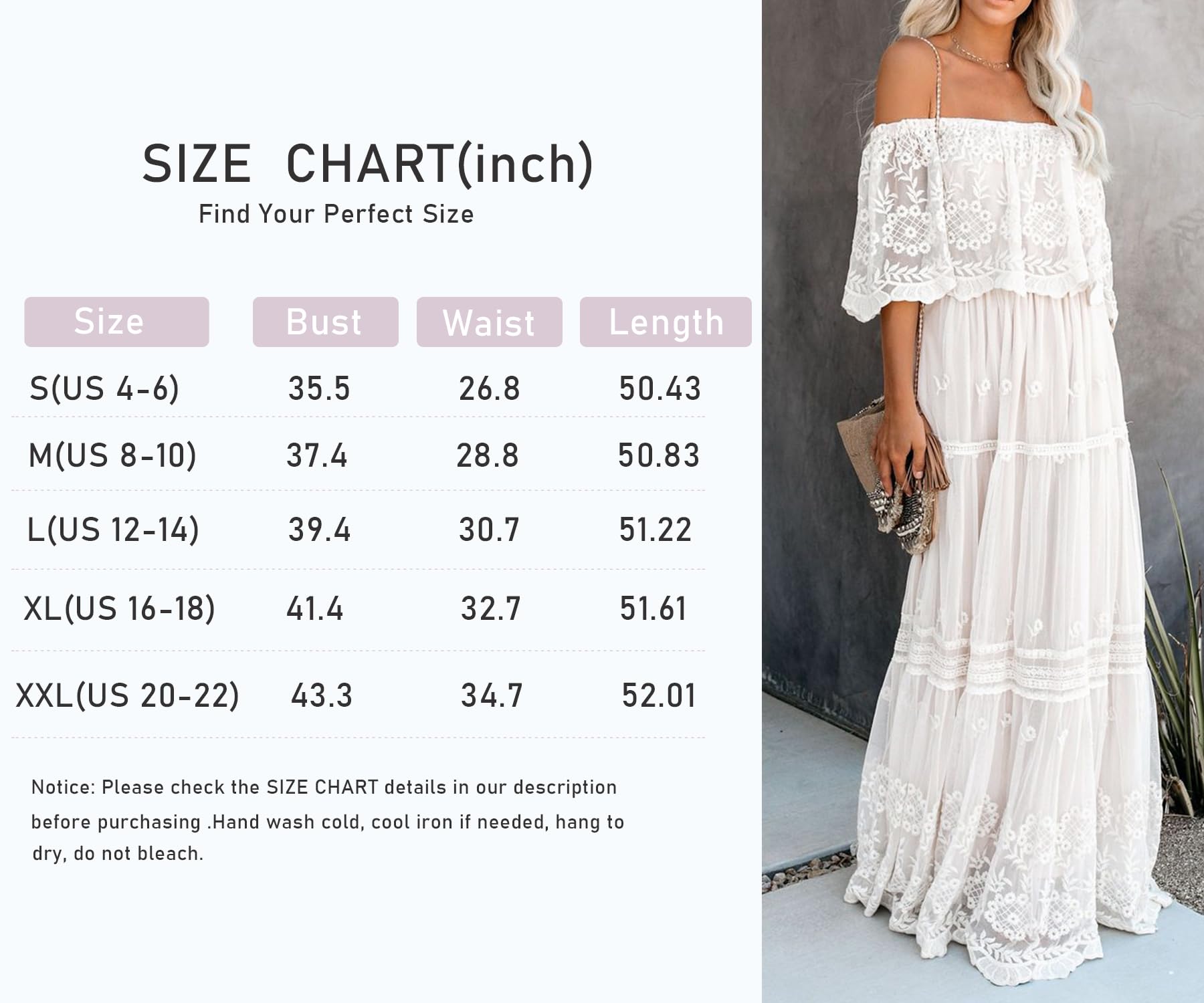 Vestido de novia de encaje con hombros descubiertos para mujer, estilo bohemio, dama de honor, fiesta, maternidad, sesión de fotos, maxi vestidos
