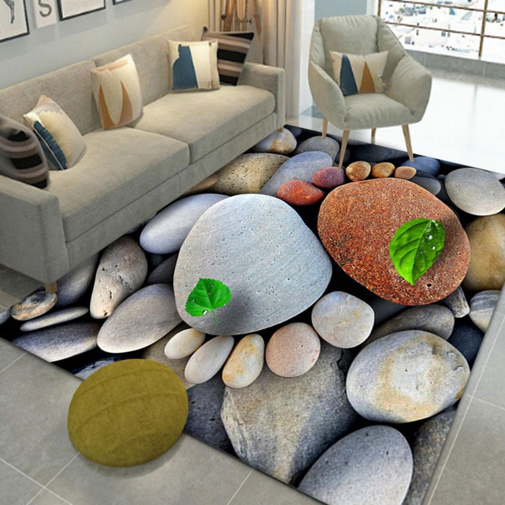 Amazon | じゅうたん カーペット 140x200cm 玉石 115Dビジョン 独特 