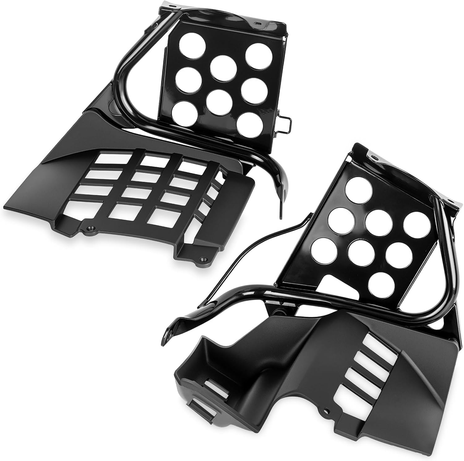 Black L+R Nerf Bars & Heel Guards Footrest For Yamaha Banshee 350 YFZ350 1990-2006 3GD-27445-00-00 3GG-21691-00-00