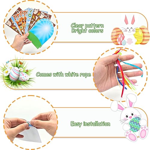 Miniatura 3 de 36 calcomanías de escena de Pascua para niños, calcomanías de Pascua con el que vive, manualidades religiosas, calcomanías de Jesús cristiano,