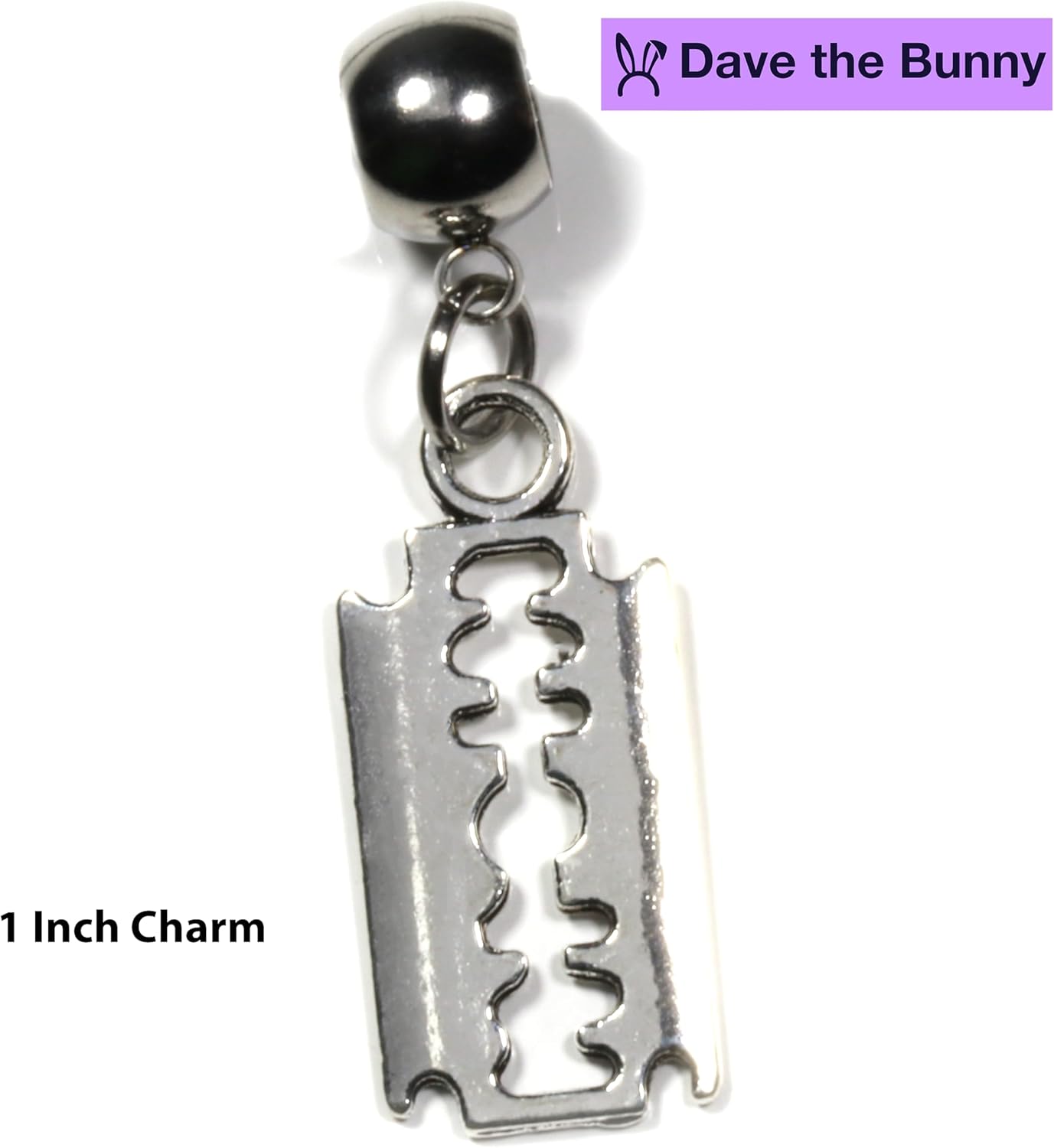 Dave The Bunny Razor Charm Jewelry