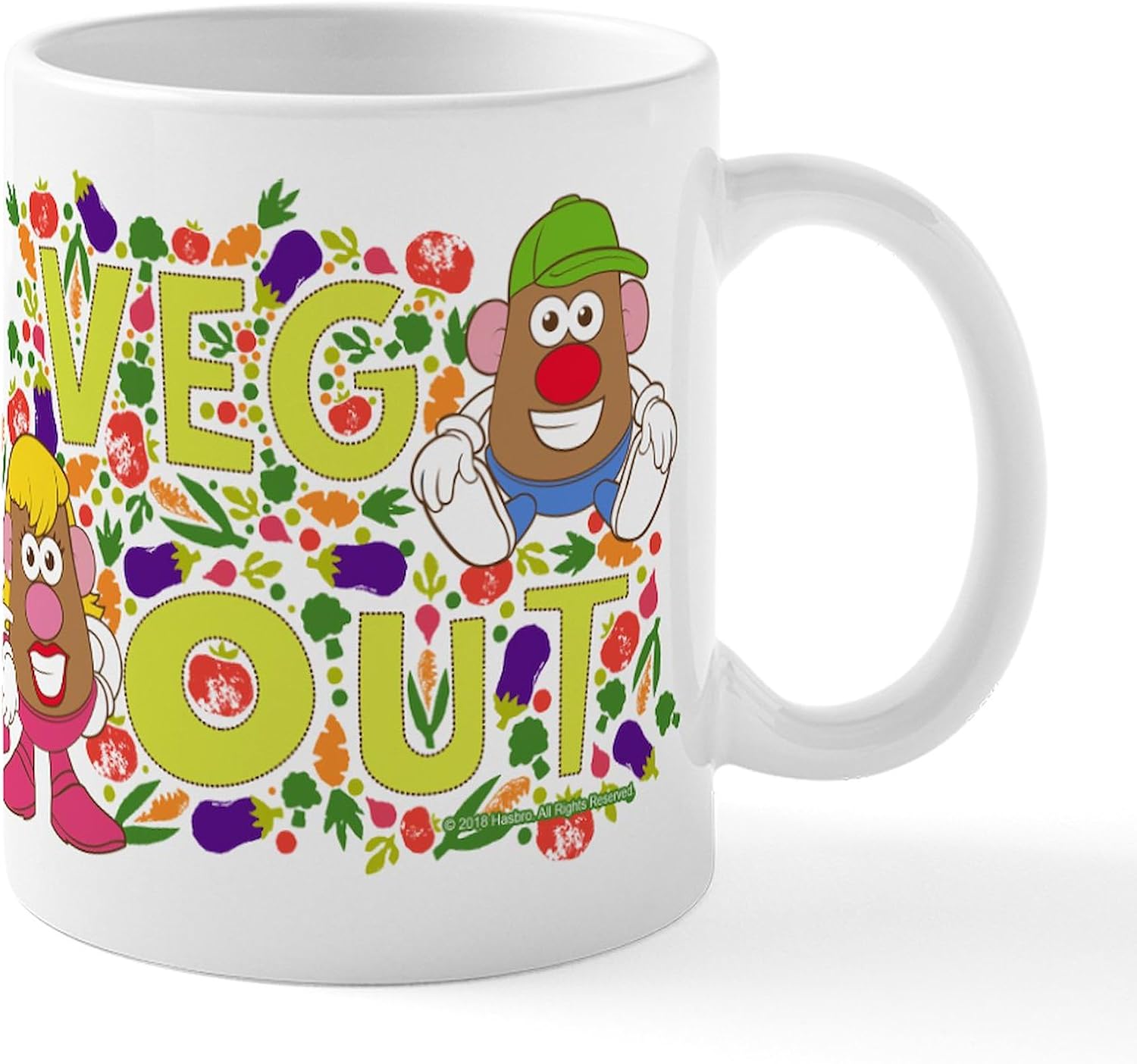 CafePress Mr. Potato Head Veg Out 11 Oz Ceramic Mug 11 oz (325 ml) Ceramic Coffee Mug