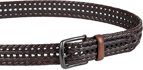 Miniatura 3 de Columbia Men's Braided Belt-Casual Dress with Single Prong Buckle for Jeans Khakis