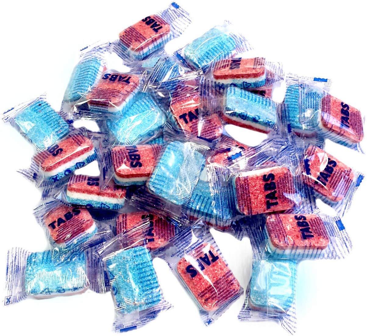 Spülmaschinentabs 12 in 1, 20 Kg (ca. 1000 Stück) | Normale Folie, A-Ware, Für jede Spülmaschine geeignet