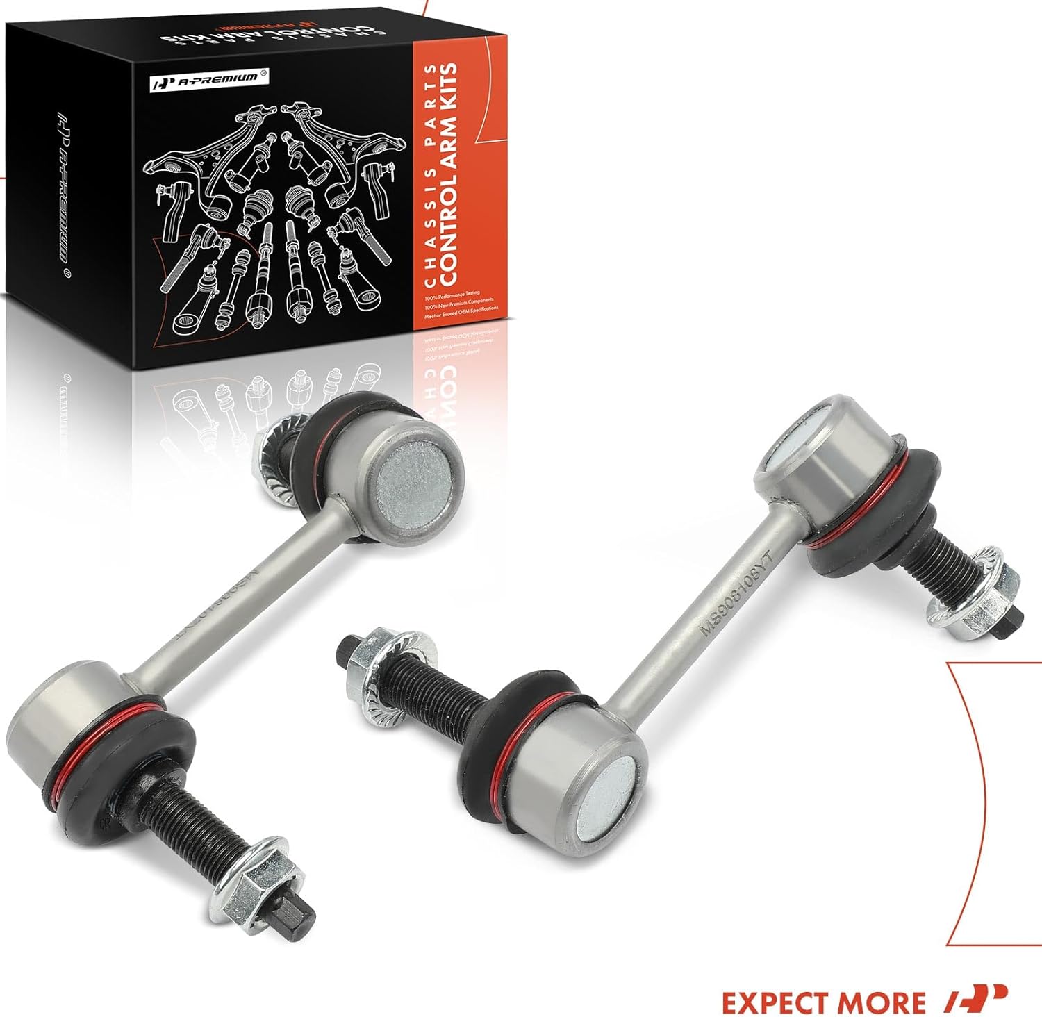 A-Premium 2 x Rear Sway Bar Links Stabilizer Bar Links, Compatible with Hyundai Sonata 2015-2019 & Kia Optima 2016-2020, Cadenza 2017-2020