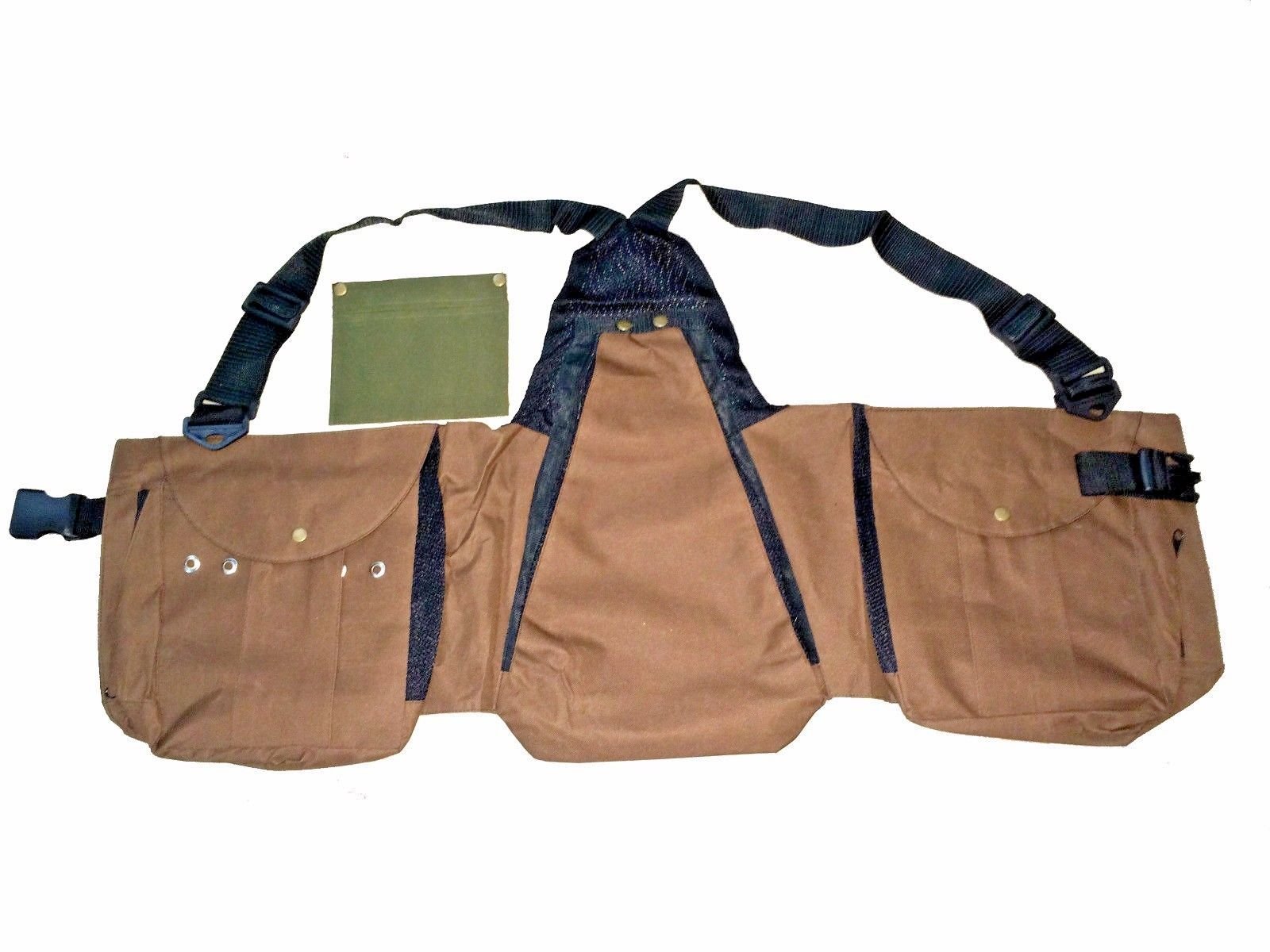 Gilet fauconnerie marron en Cordura anti-perforation pour faucon et buse