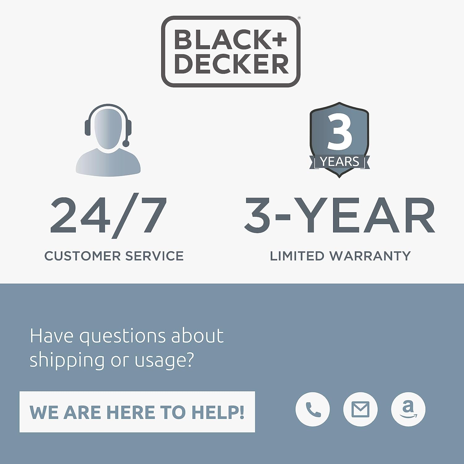 BLACK+DECKER Retractable Extension Cord Reel 20 Ft. with 4 Outlets, Multi-Plug Extension, Thermal Breaker Reset Button & Heavy-Duty 16AWG SJT Cable