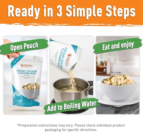Emergency Essentials 1-Month Emergency Food Supply Bucket, 257 Servings, 56,650 Calories | Long-Term Survival Food Kit for Disaster Preparedness, Camping, and Power Outages
