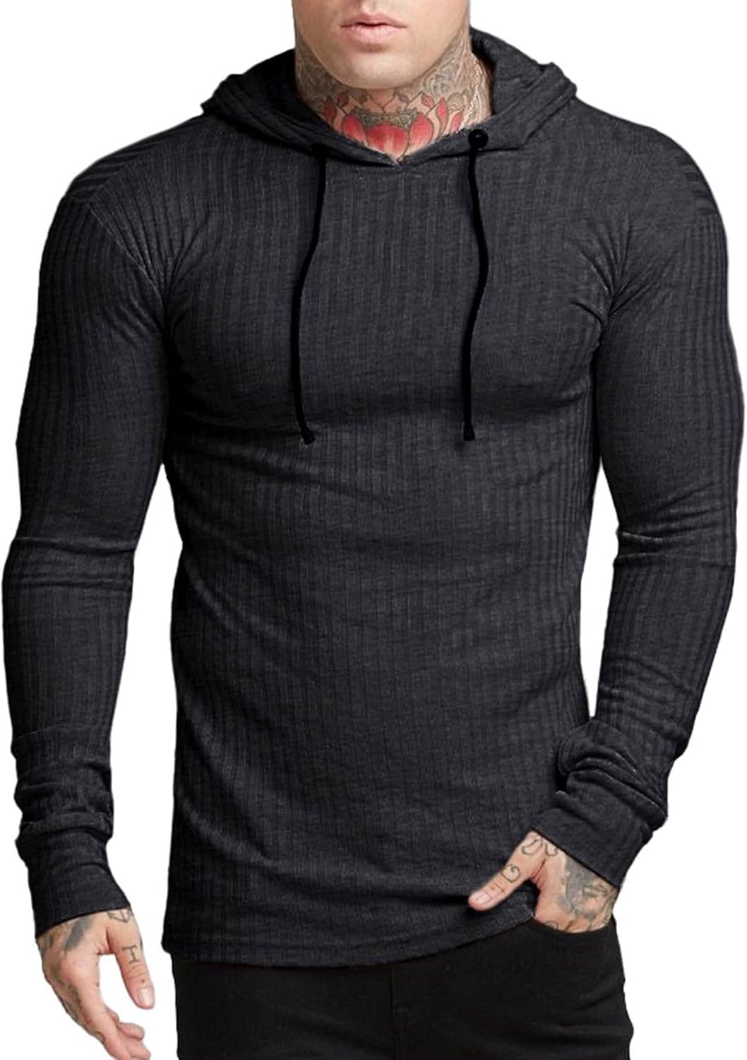 ribbed sweatshirt mens