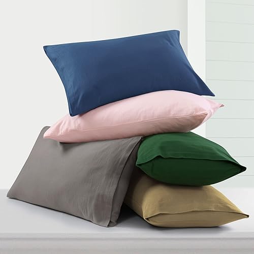 Tribeca Living Juego de sábanas de franela alemana Queen con bolsillo profundo, algodón pesado de 7.05 ozm, juego de ropa de cama de 4 piezas, rosa