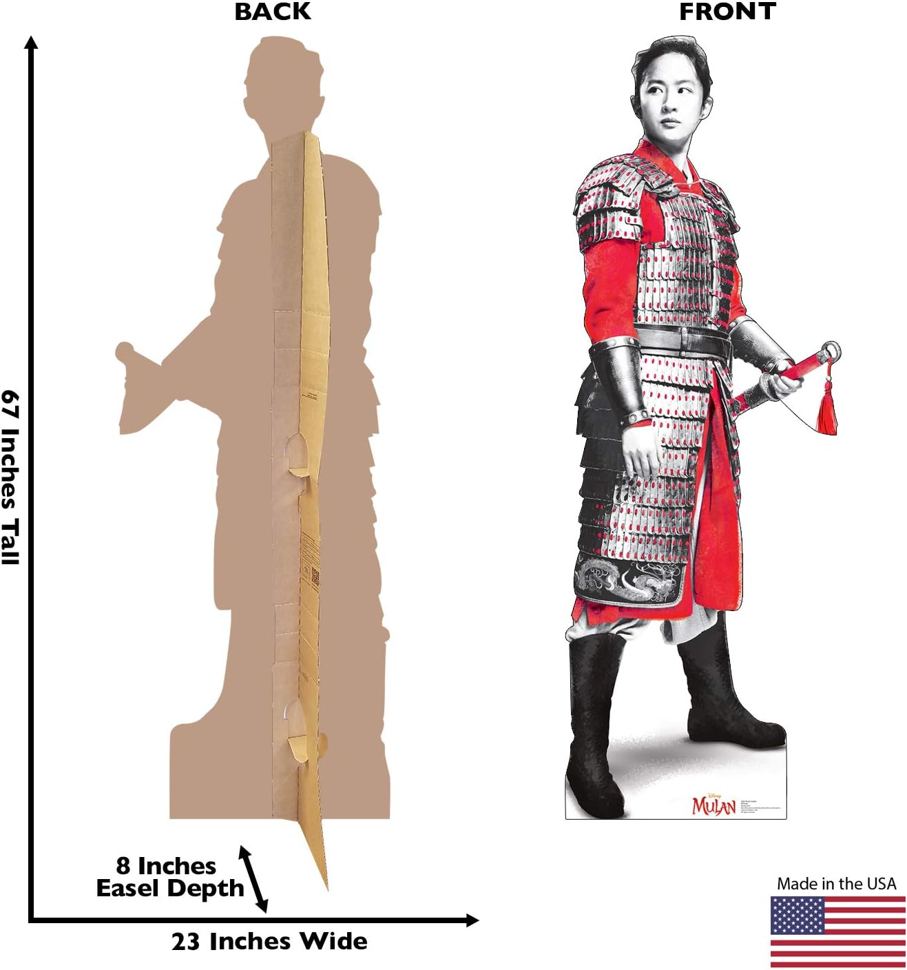 Cardboard People Mulan as Soldier Life Size Cardboard Cutout Standup - Disney's Mulan (2020 Film)