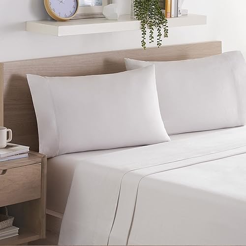 Aston & Arden Juego de sábanas de eucalipto de lino, sábanas clásicas y sostenibles de lyocell Tencel que absorben la humedad para un sueño fresco,
