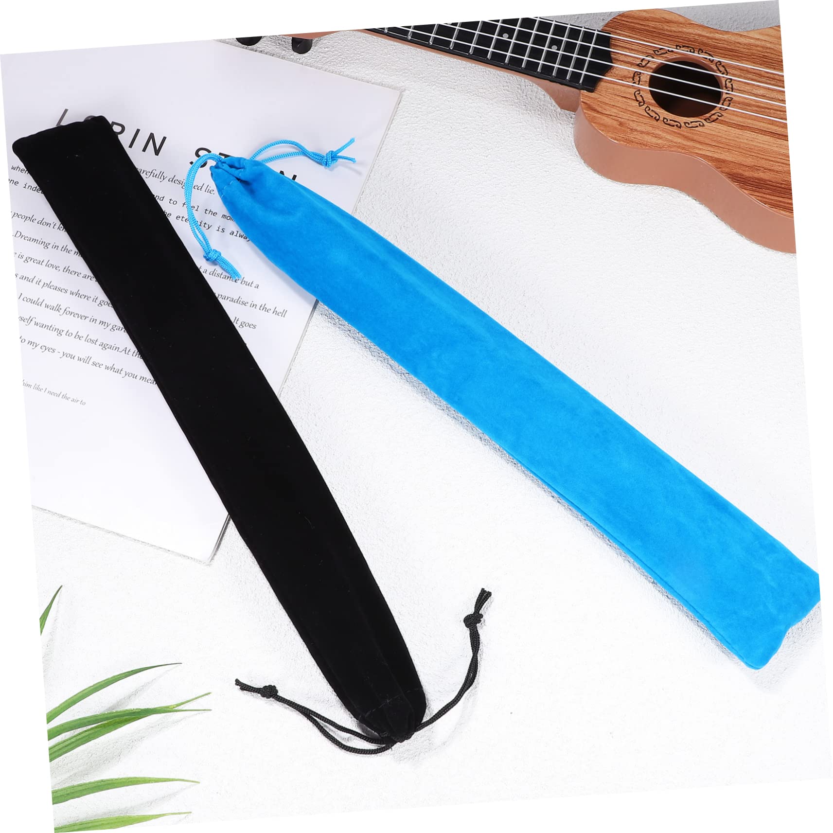 IMIKEYA 10pcs Recorder Instrument Bag Set - Portable Flute Case with Drawstring for Soprano and Flute