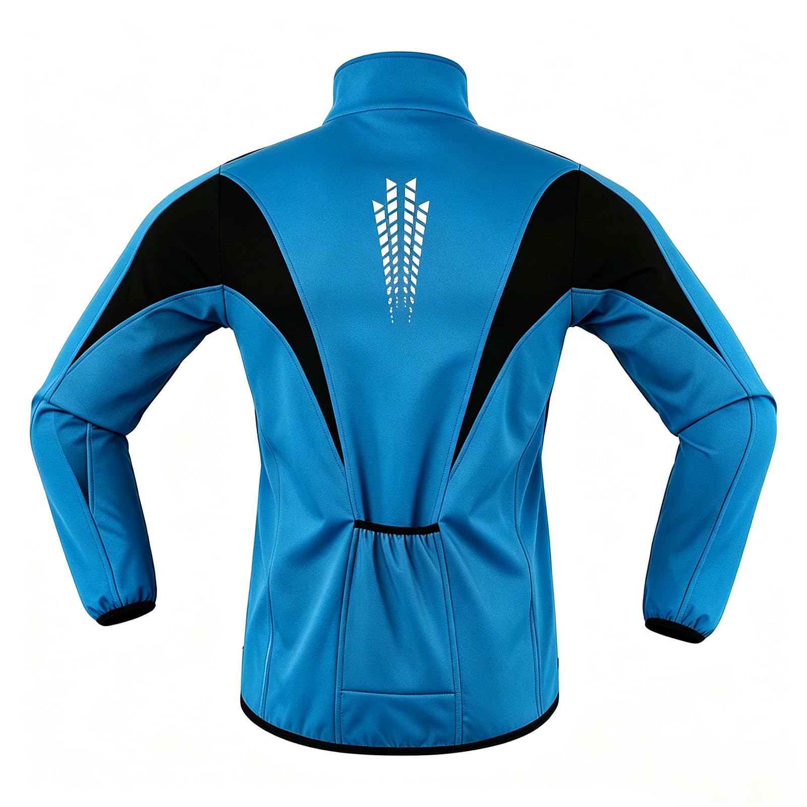 Chaqueta de ciclismo de hombre con felpa, cortavientos e hidrófuga, maillot térmico manga larga corte 3D con tiras reflectantes para ciclismo, moto, running y esquí, Dark Gray-Asian 2XL (US L)