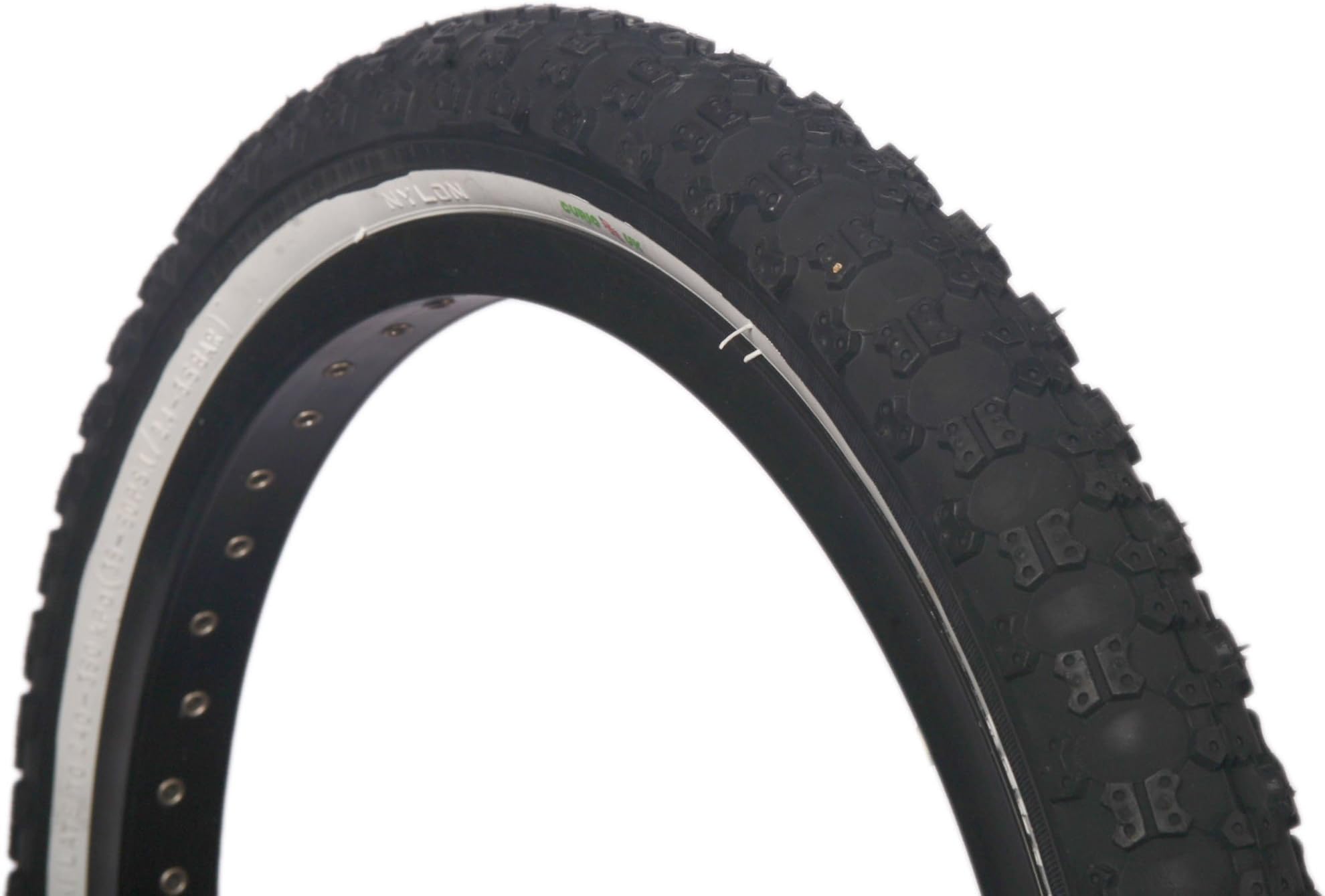 CURIO UK BLACK W/ WHITEWALL BMX TYRE 20 X 2.125 SA101 RAMP STREET THREAD