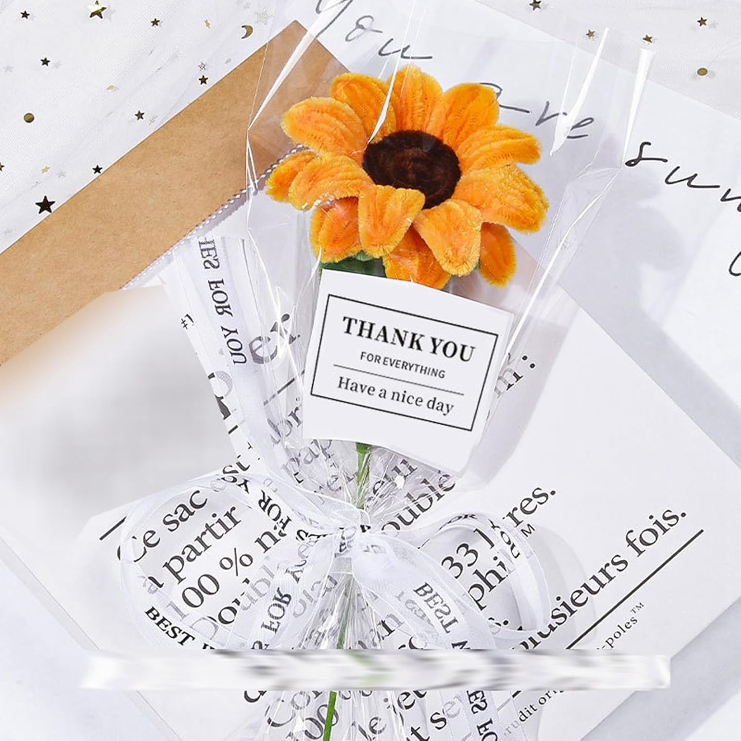 ヒマワリ かぎ針編み フェイクフラワー 造花 母の日 母の日ギフト 先生の日 ニットブーケ ニットフラワー 枯れない花 お花 お礼