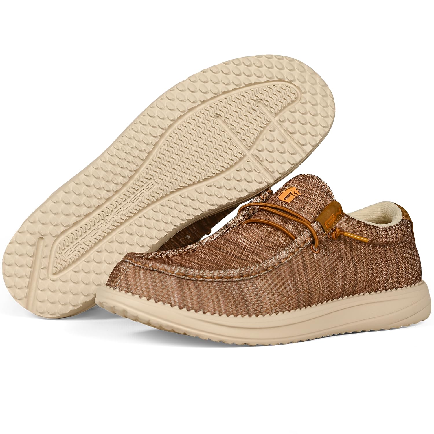 Gator Waders Mens Casual Shoes – Men's Loafers &amp; Slip-Ons Camp Shoes with No-Tie Laces -Arch Support Boat Shoes for Everyday Wear