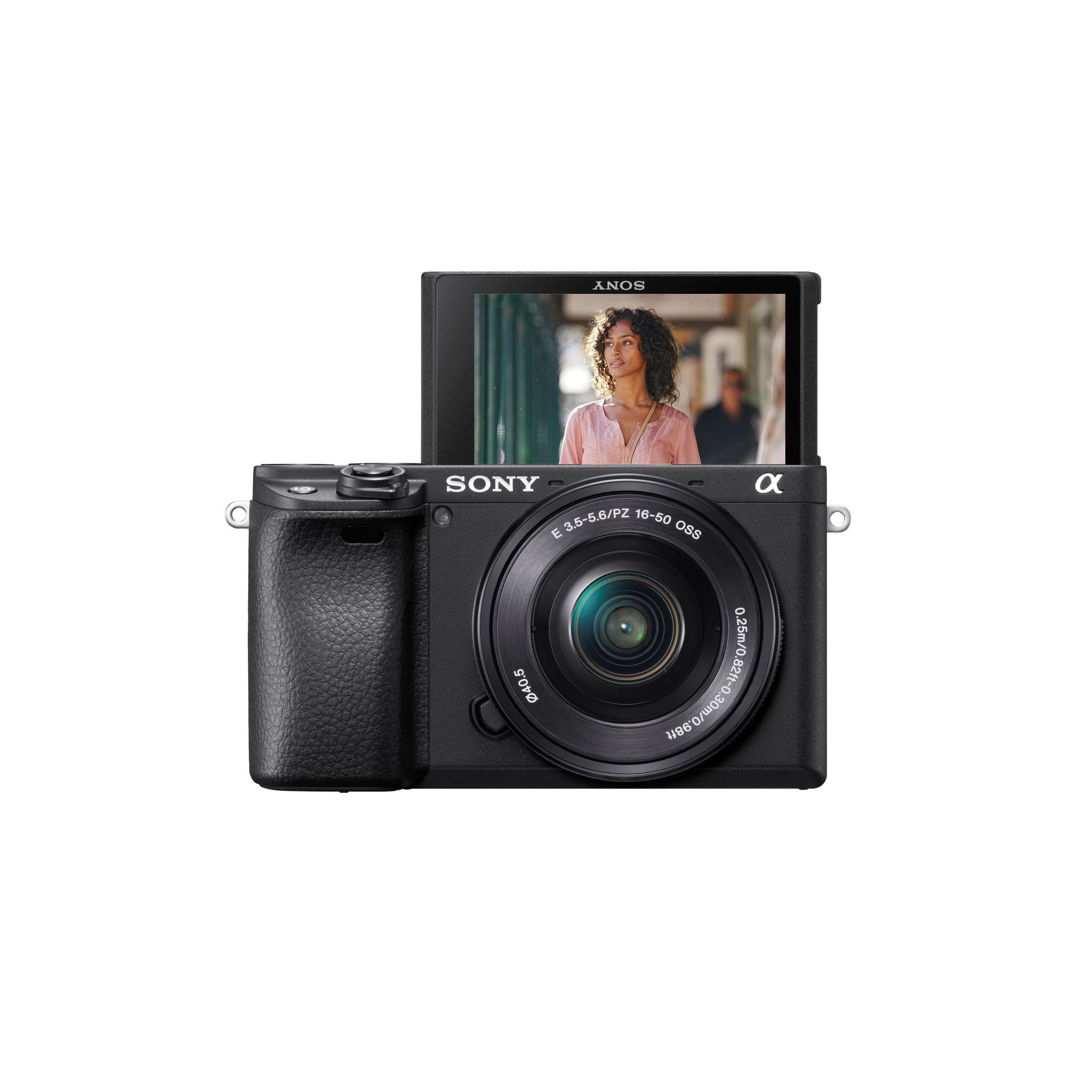 Sony Alpha ILCE-6400L APS-C Camera (16-50mm Lens) | 24.2MP | Real-Time Eye Auto Focus |4K Vlogging Camera | Tiltable LCD - Black