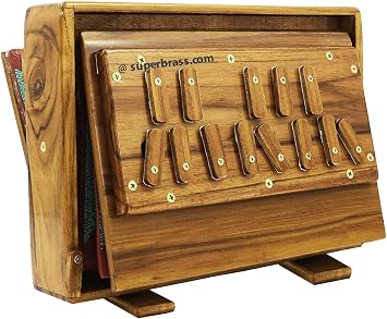 100% Original BINA Compact Shruti Box Surpeti in Teakwood 440 Hz, Professional Quality, Bina Reeds, Wooden Stoppers
