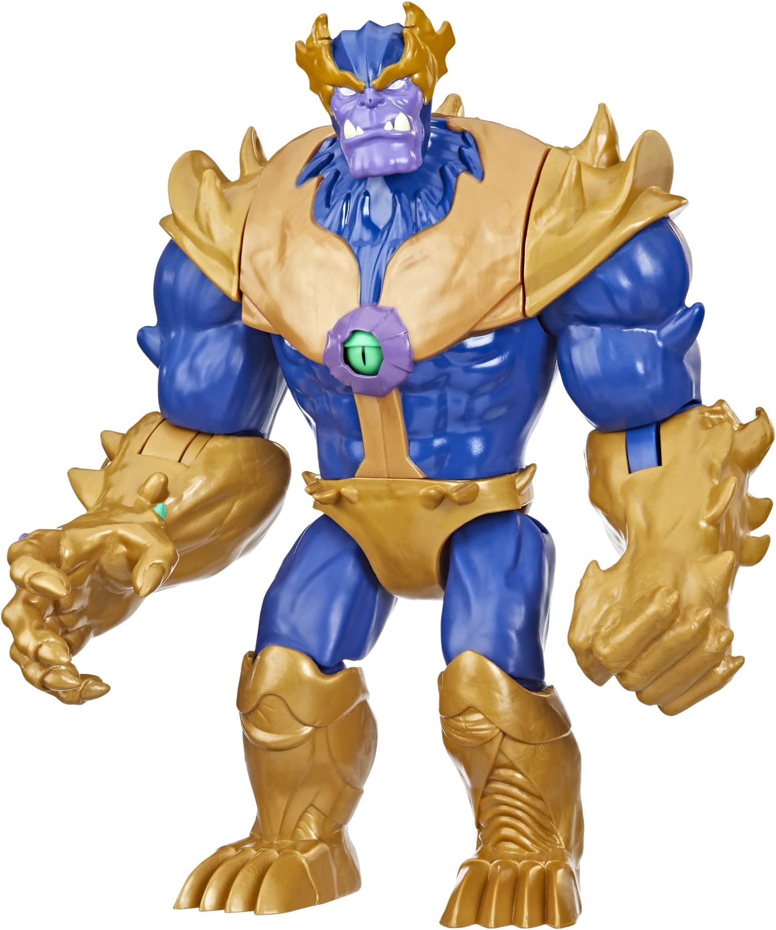 Marvel Avengers Mech Strike Monster Hunters Monster Punch Thanos Toy, 9-Inch-Scale Deluxe Action Figure, Marvel Toys For Kids Ages 4 And Up