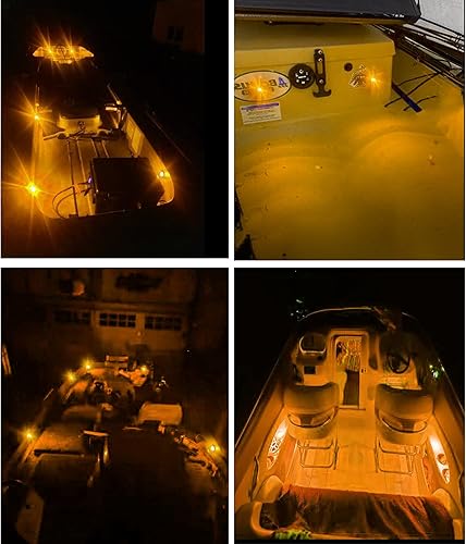 Miniatura 3 de 10 Uds. ámbar 12V impermeable barco marino cubierta interior cortesía cabina decoración luces de navegación para yate, barco, proa, popa, pesca,
