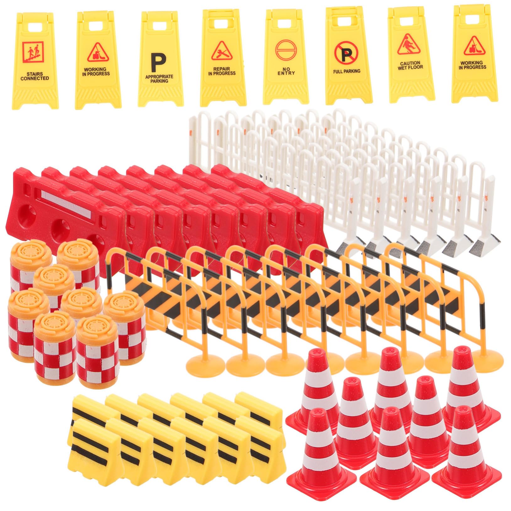SUPVOX Mini Jouet de Panneaux Routiers en Plastique Léger, Jouet Éducatif pour Garçons et Filles, Décoratif et Facile à Ranger, pour Jeux et Apprentissage la Circulation