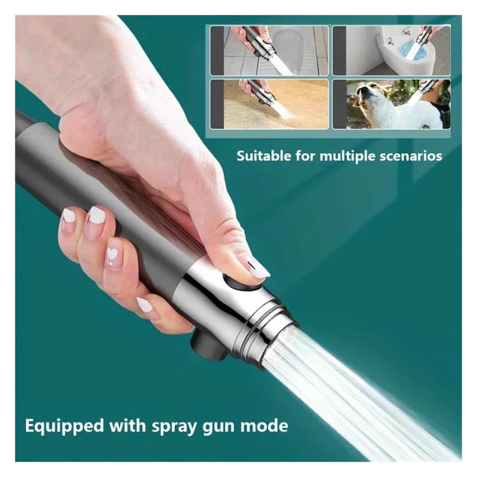 Modalità soffione doccia regolabile, rubinetto doccia ad alta pressione e grande portata, risparmio idrico(Shower head)