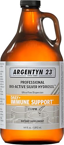 Miniatura 9 de Argentyn 23 Apoyo inmunológico profesional - Plata coloidal, hidrosol de plata bio-activo, 23 ppm, gotero líquido, 2 onzas líquidas (2.0 fl oz)