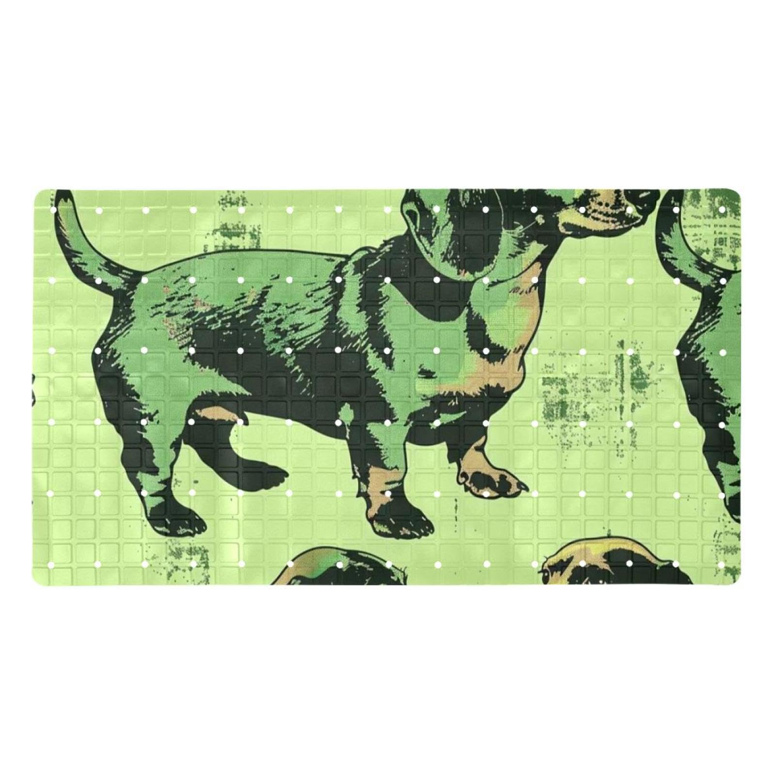 Tapis de bain de qualité supérieure antidérapant couleur vert