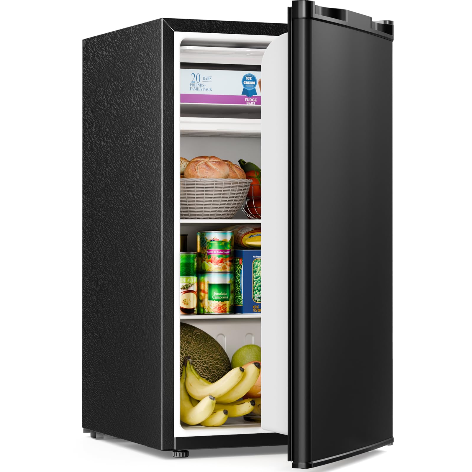 Antarctic Star 3.2 cu ft Compact Freezer Black