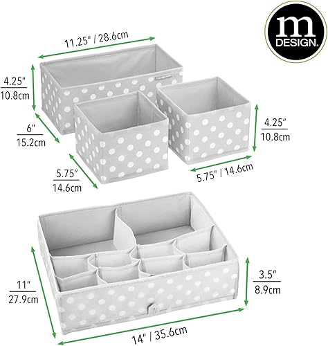 Miniatura 4 de mDesign - Organizador de tela para cajones y guardarropa