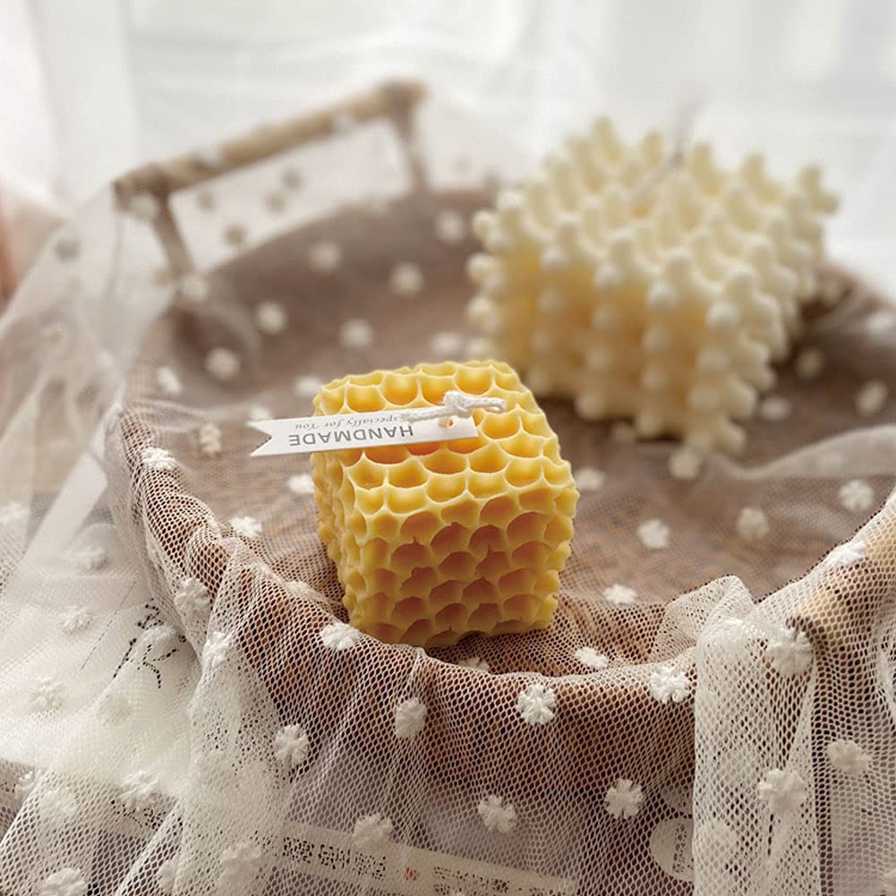 Świeca, Formy do świec Silikonowe formy do odlewania świec 3d Cube Odlewanie żywicy Formy epoksydowe Geometryczna forma z wzorem plastra miodu Diy Mydło Craft Making Tool