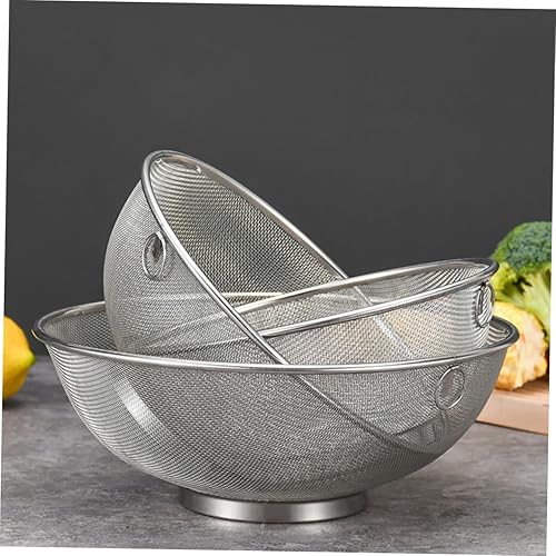 Miniatura 9 de Colador de malla de cocina de acero inoxidable para freír filtro de queso colador para cocina colador de acero
