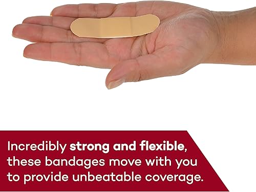 Miniatura 5 de Dealmed Paquete surtido de vendajes adhesivos flexibles, tiras de vendaje estériles con almohadilla antiadherente, sin látex, kit de primeros