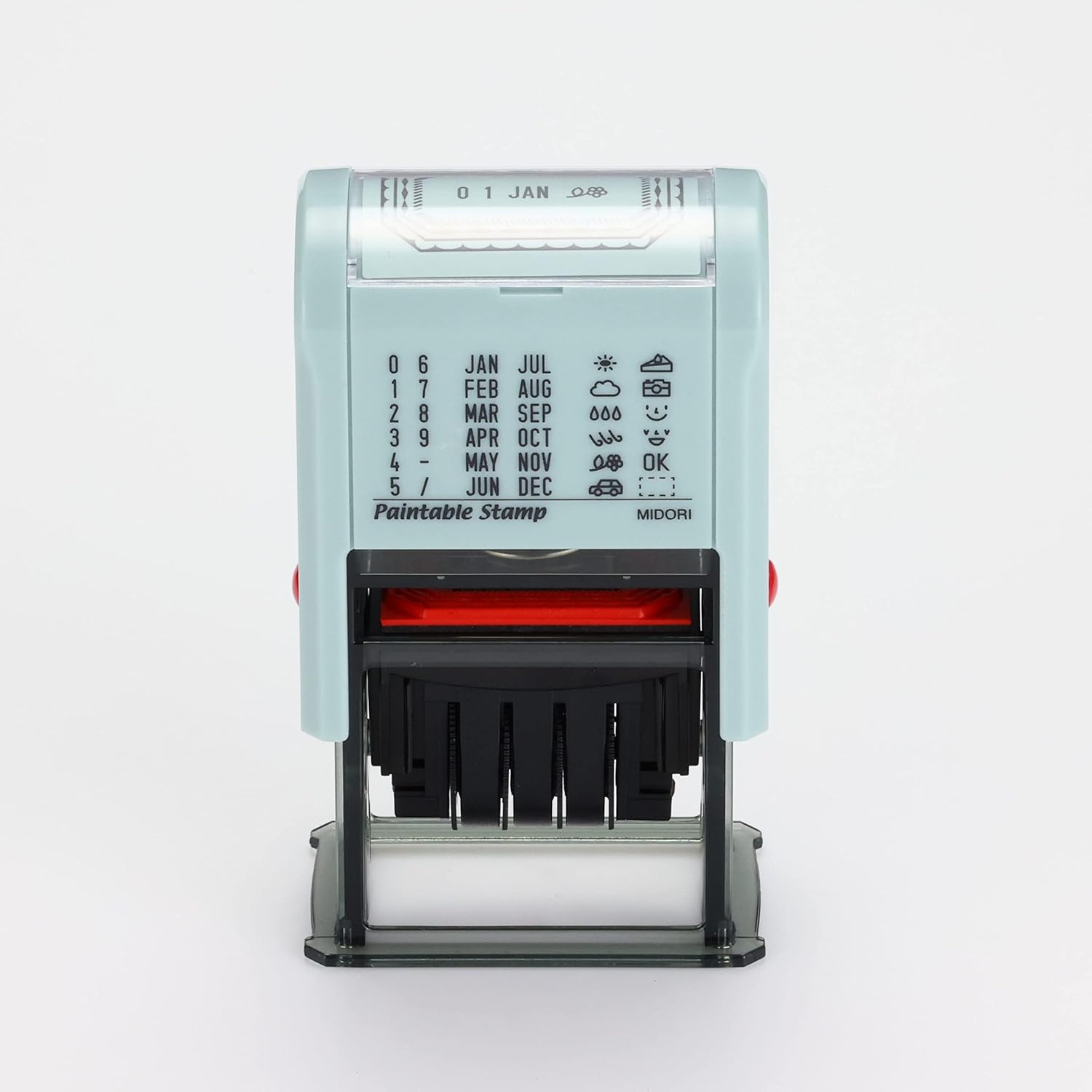 DESIGNPHIL 35454006 Midori, Rotating Stamp, Date, Frame Pattern