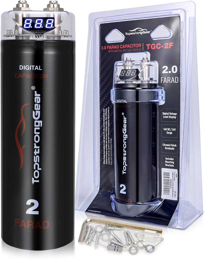 Q太郎　PC Buffer TA.effects Amazon.com: TOPSTRONGGEAR 2 Farad Digital Power Capacitor for Car