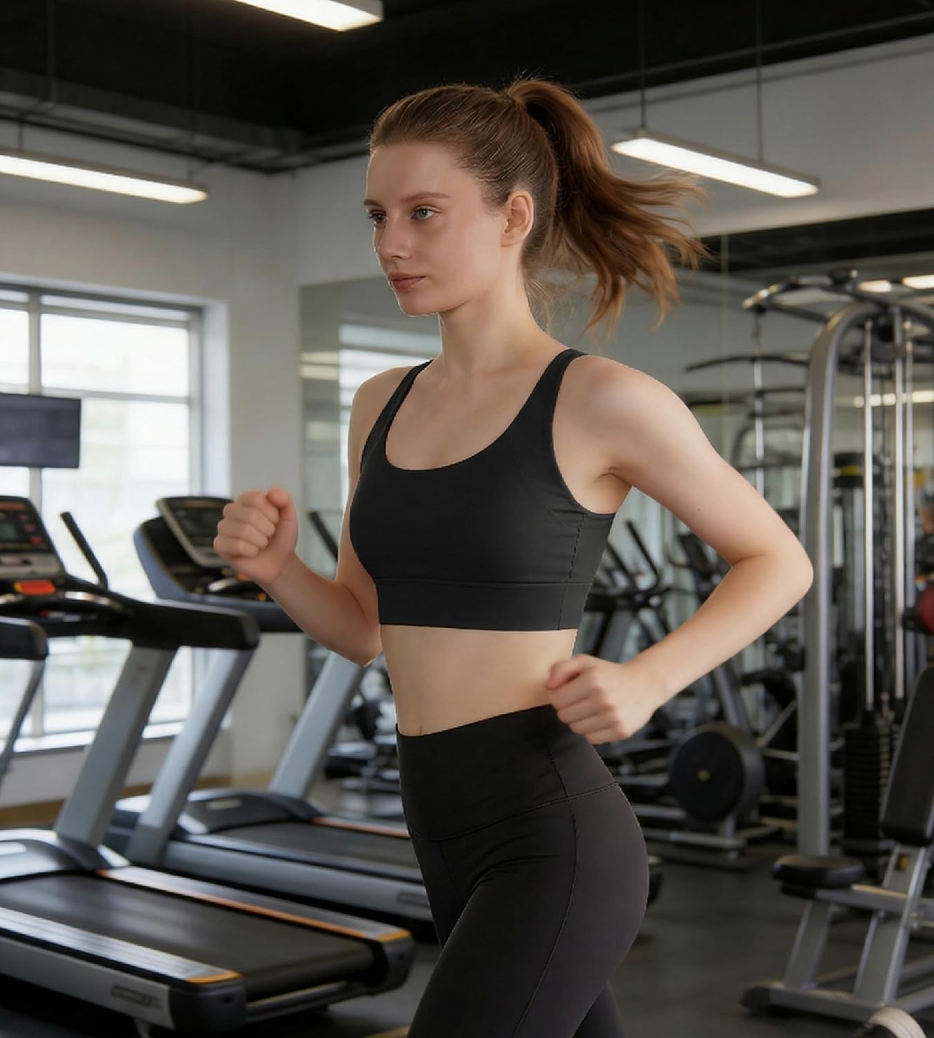 Sports Bras for Women, Padded Strappy Sports Bras for Women High Support Criss-Cross Back Sport Bra