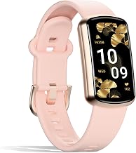 Health Fitness Tracker, Smart Watch with 24/7 Heart Rate, Activity Tracker with Blood Pressure and Blood Oxygen Monitor, 120 Sport Mode Waterproof Sleep Tracker for Women Men (Pink)