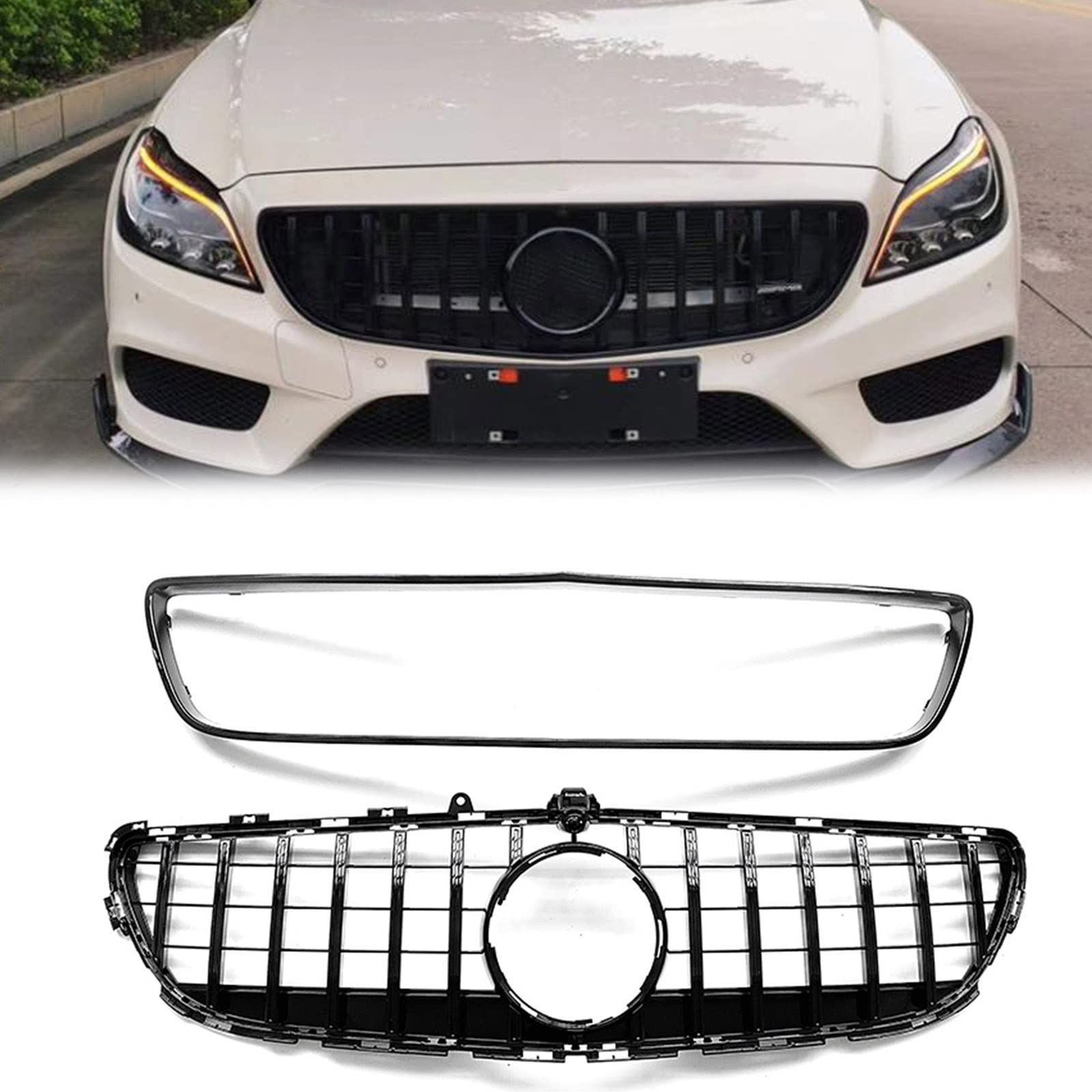 Grille de calandre GT noire pour Benz CLS W218 2015-2018 - 8