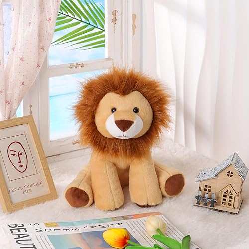Miniatura 2 de Apricot Lamb Toys - Peluche de león rugido marrón, suave, perfecto para niños (león marrón, 10 pulgadas)