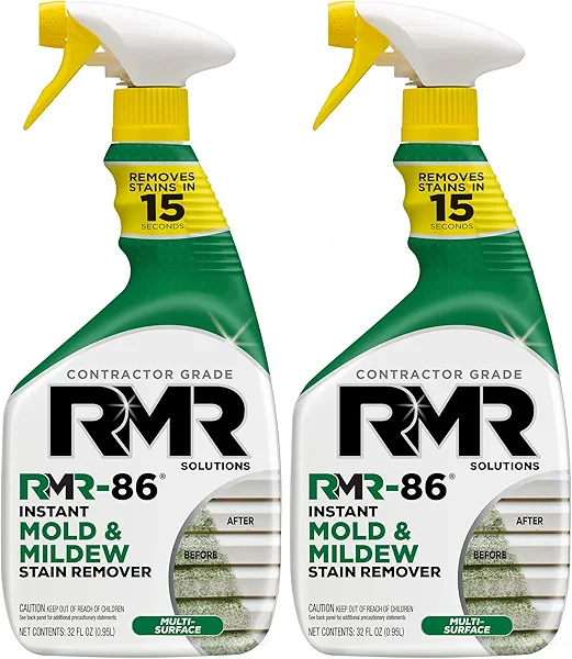 RMR-86 Instant Mold and Mildew Stain Remover Spray - Scrub Free Formula, 2 Pack - 32 oz