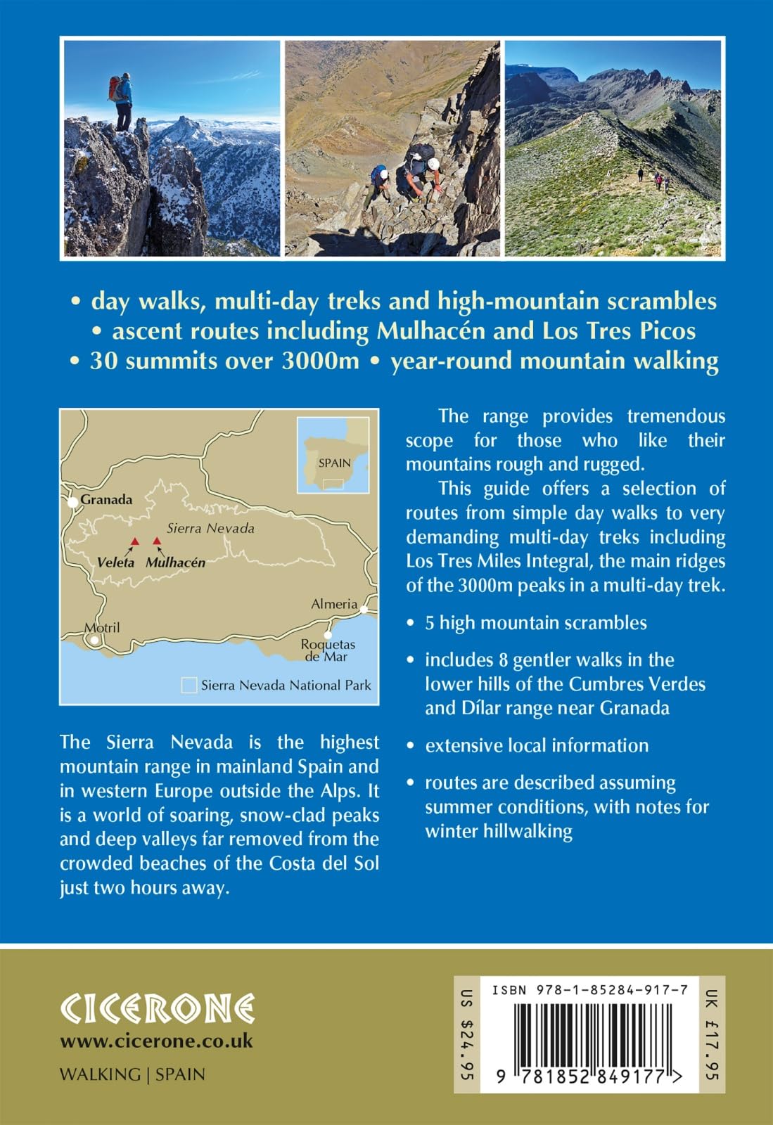 Walking and Trekking in the Sierra Nevada: 38 walks, scrambles and multi-day traverses (Cicerone Multi-day Hiking Guides)