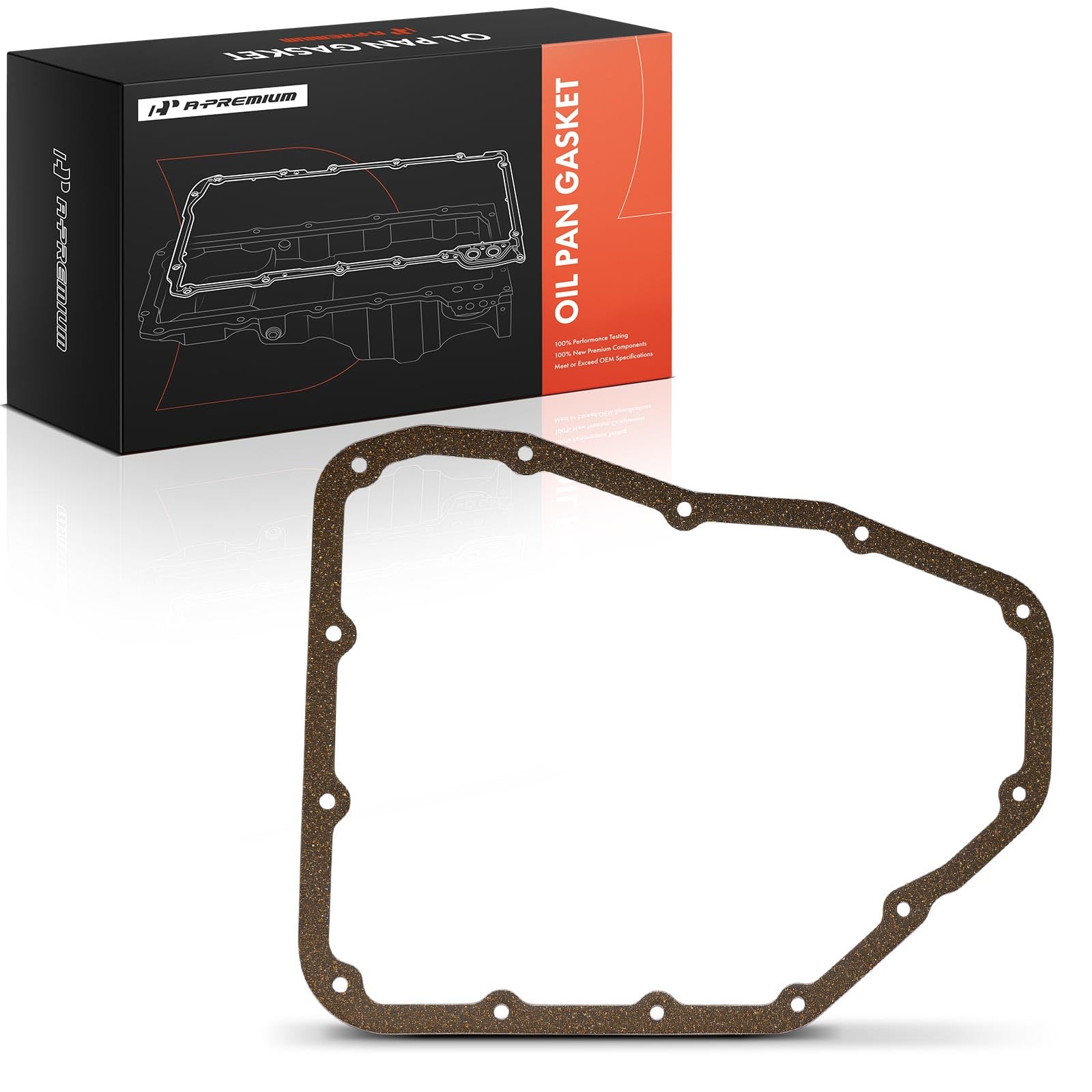 A-Premium 3.3L 3.8L Engine Oil Pan Gasket Set, Compatible with Hyundai Sonata 2006-2010, Santa Fe 2007-2009, Azera 2006-2011, Veracruz 2007-2012, Entourage 2007-2010 & Kia Sorento, Sedona, Amanti