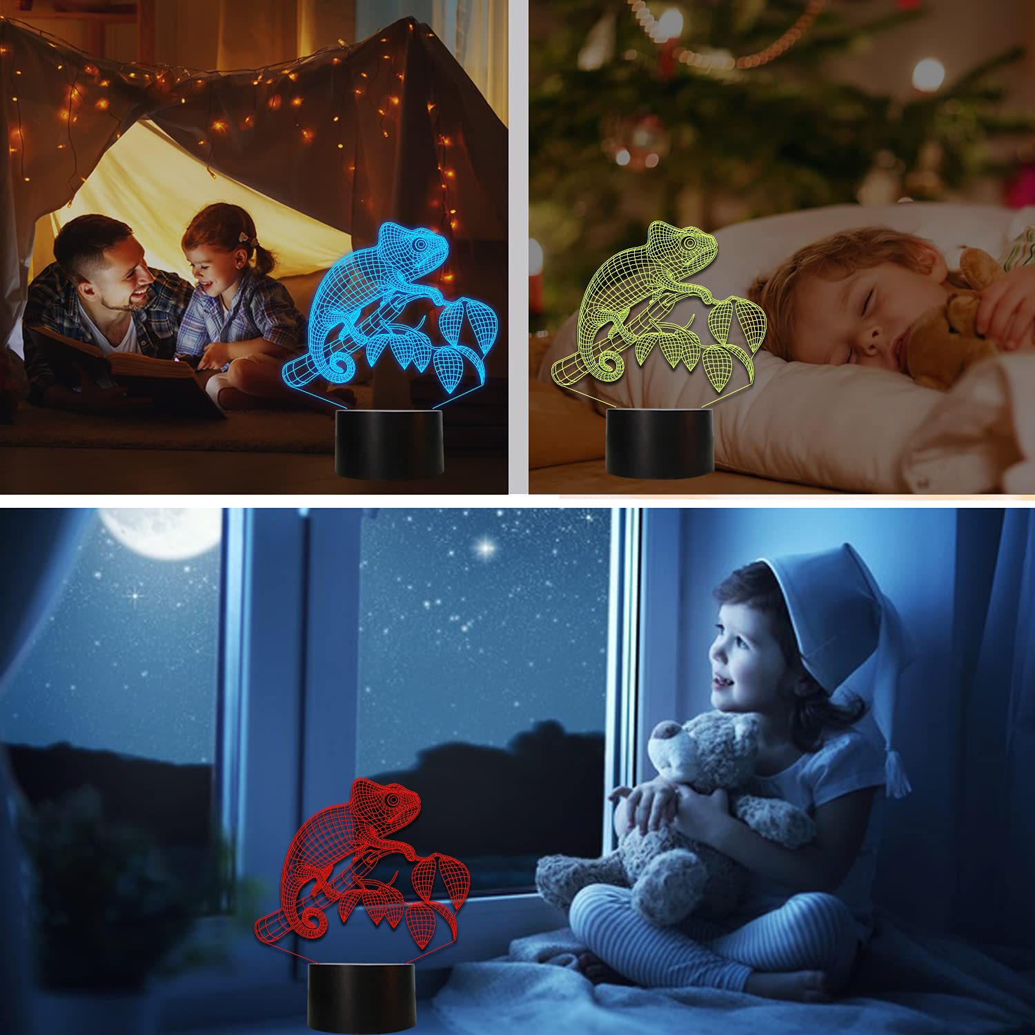 Lámpara De Dragón Con Juguetes De Dragón, Luz Nocturna Para Habitación De Niños, 16 Colores Cambiantes Con Control Remoto, Lámpara De Noche Táctil Inteligente, Regalos De Cumpleaños Para Niñas De 3