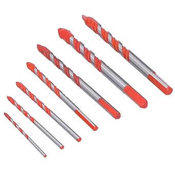 Adium Tile Drilling Bit, Durable Simple to Use Multifunction Drill Bit Wear Resistant for Plastic for Ceramic Tiles for Concrete(#1)