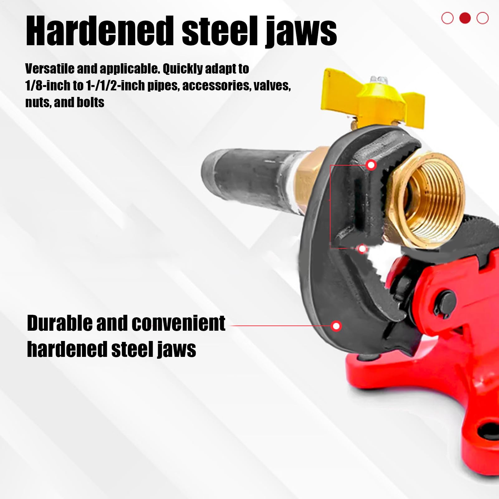 Przenośny aluminiowy imadło rurowe, ręczne zaciski do rur, przenośne imadło do rur, ze stabilną solidną konstrukcją podstawy i mocnymi sprężynowymi J-aws, 27 x 11,5 x 12,5 cm, do miejsc pracy