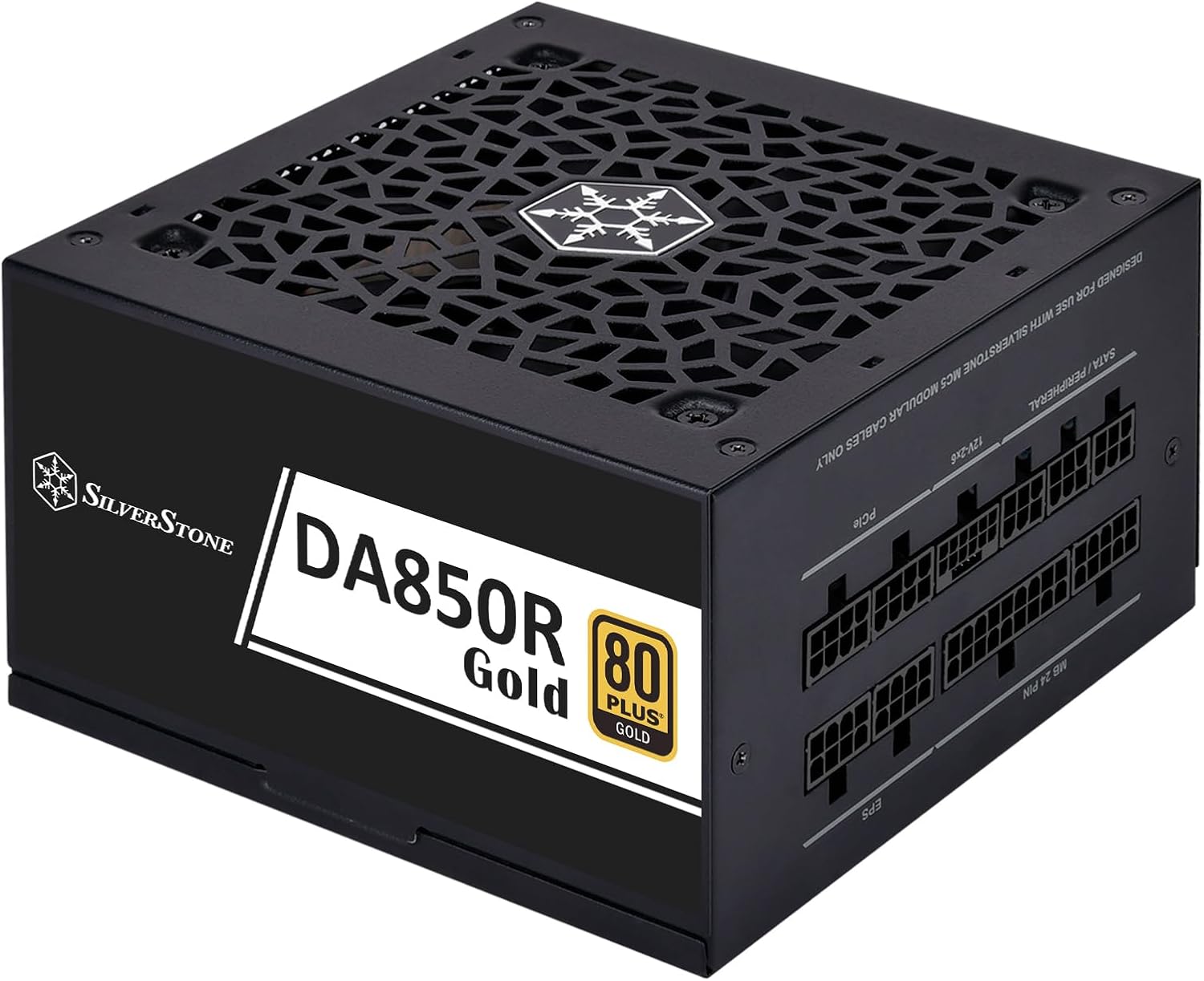 SilverStone Technology DA850R Gold 80 Plus Gold 850W ATX 3.0 & PCIe 5.0 Power Supply, SST-DA850R-GMA (SST-AX0850MCGD-C)
