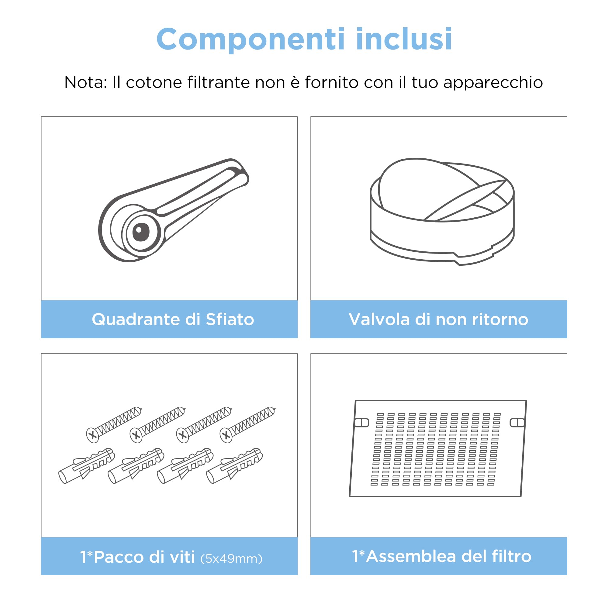 COMFEE' Aspirante 60 cm SLIF17SS-60 Cappa A LED Sottopensile Aspiratore A Parete Cappa Aspirazione Superiore 600 mm - Argento